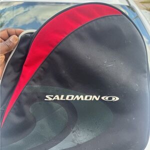 Salomon Black and Red Sports Bag